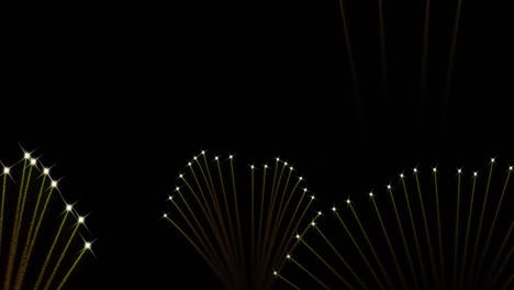 animation of fireworks on black background