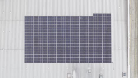 solar panels on shopping center roof in limerick, ireland, clean energy from above