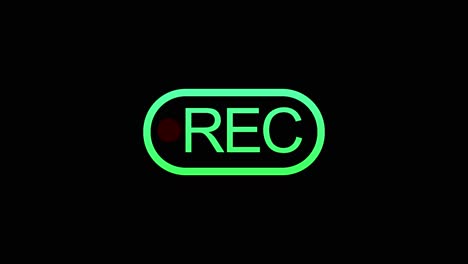 recording icon glowing outline active recording status media broadcasting ideal for digital media
