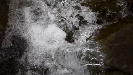 Waterfall-cascade-drop-from-top-closeup