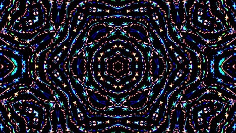hermosas líneas abstractas brillando luz brillante conjunto suave rojo azul movimiento de color en fondo negro