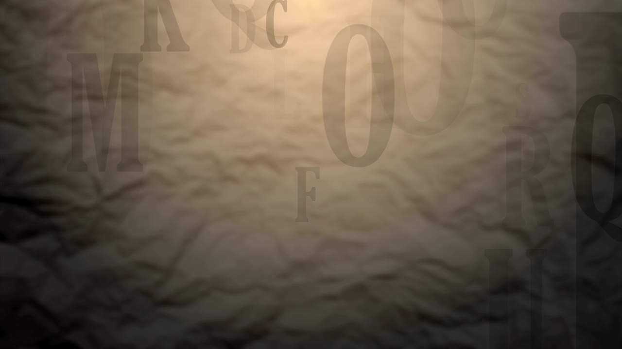 las letras voladoras del alfabeto inglés.