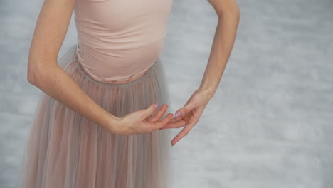ballet dancer practicing