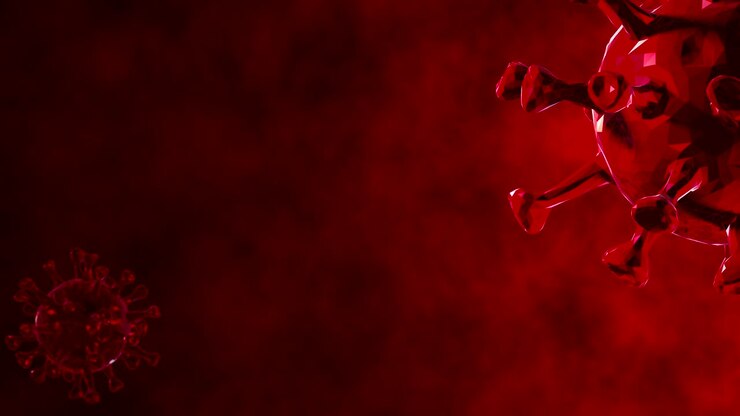 abstract coronavirus in movimento virus-cellula - motion graphics (loop)