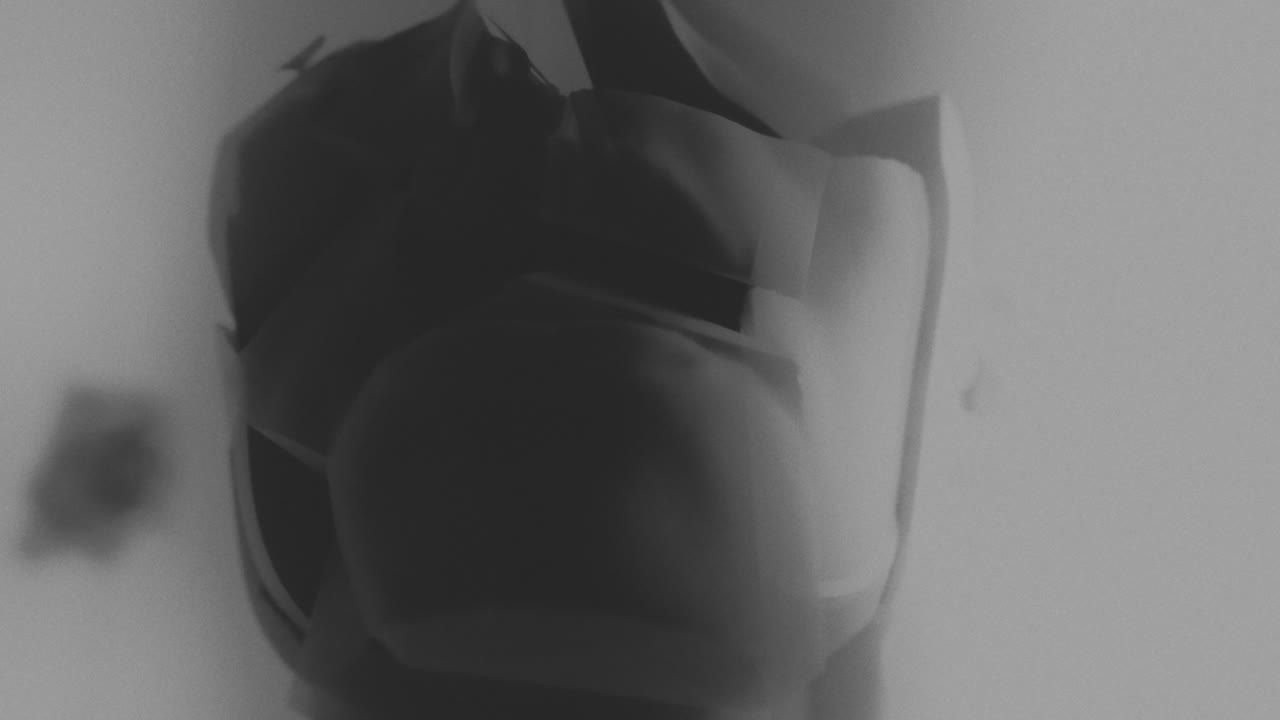 Broken mannequin head shells in xray