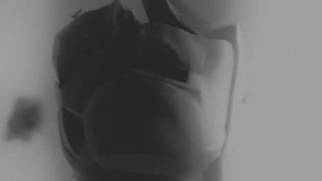 broken mannequin head shells in xray