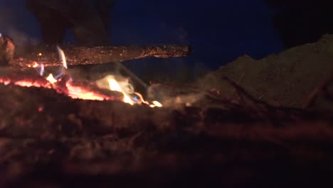 campfire at night