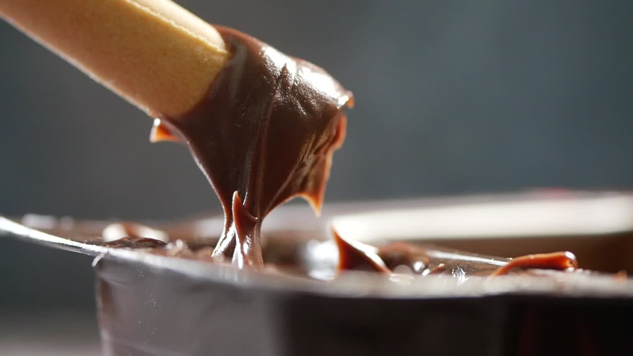 Chocolate-covered stick