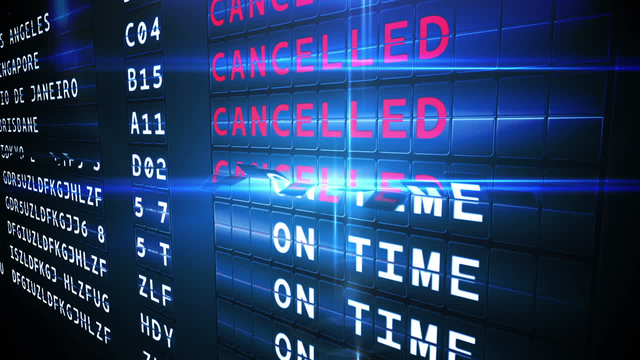 salidas a bordo de vuelos cancelados