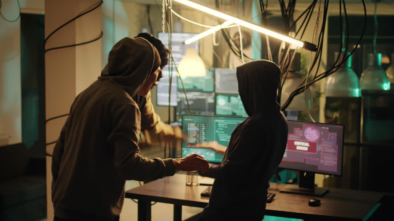 Hacker with Critical Error on Computer