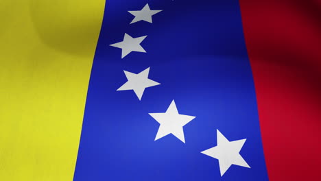 animation of close up of waving flag of venezuela