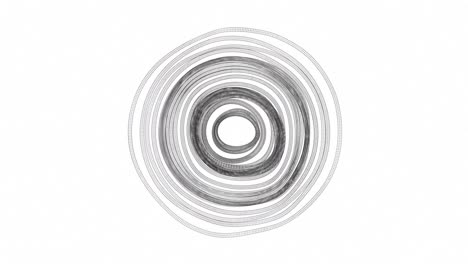 patrón circular abstracto en escala de gris