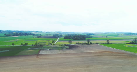 spring tillage aerial view