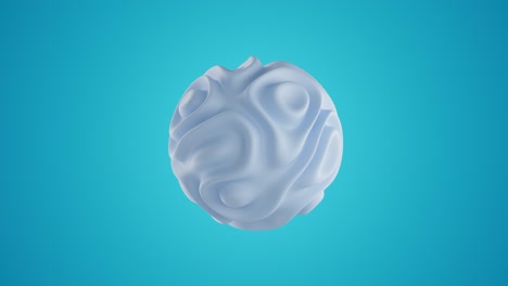 animación ondulada arte abstracto esfera 3d