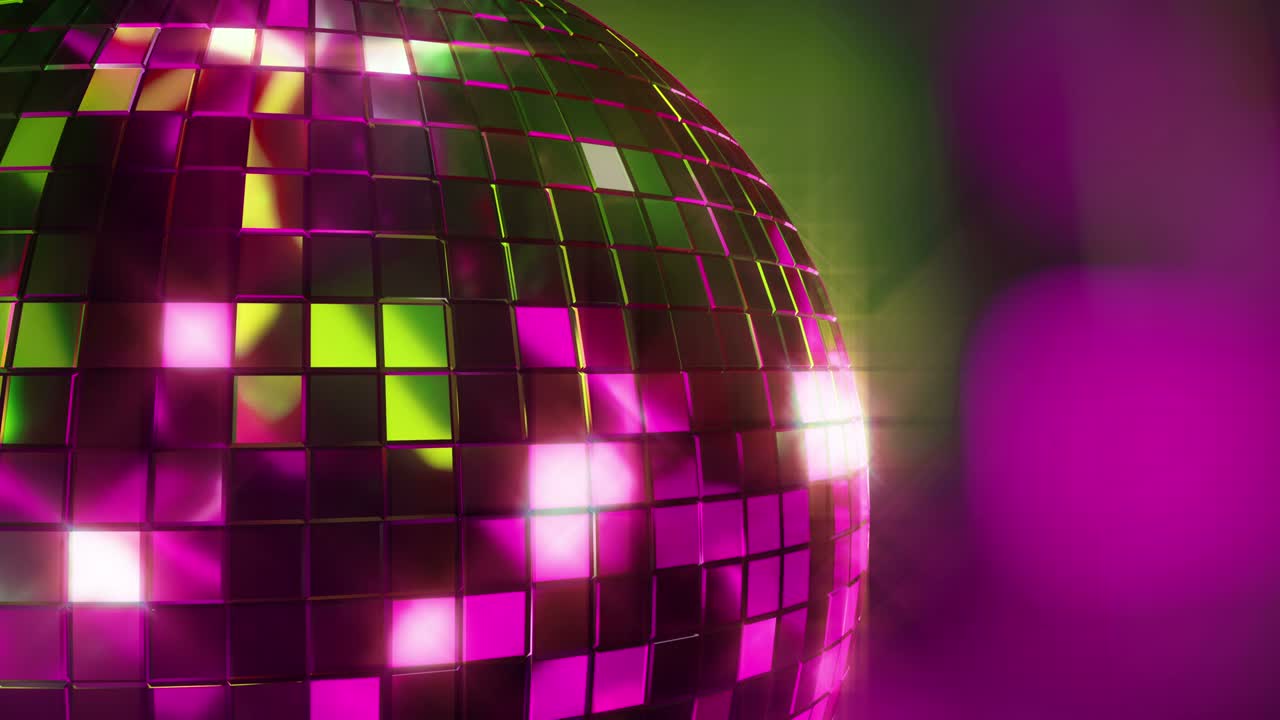 bola de discoteca de colores brillantes de 4k