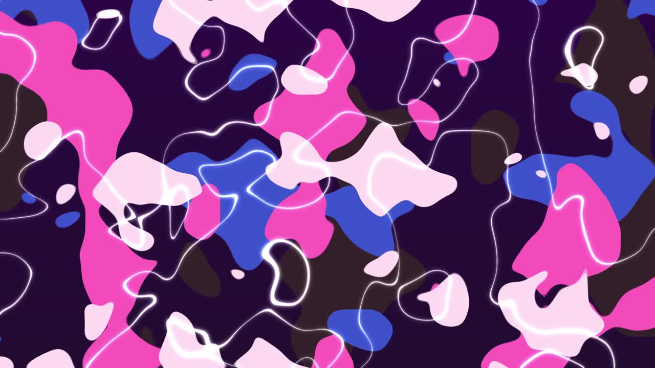 formas multicolores líquidas en un fondo oscuro. animación gráfica abstracta de movimiento en bucle sin costuras