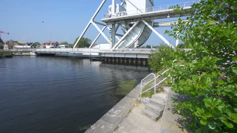 Pegasus-Bridge-Today,-World-War-two-Battle-place-in-Normandy-France