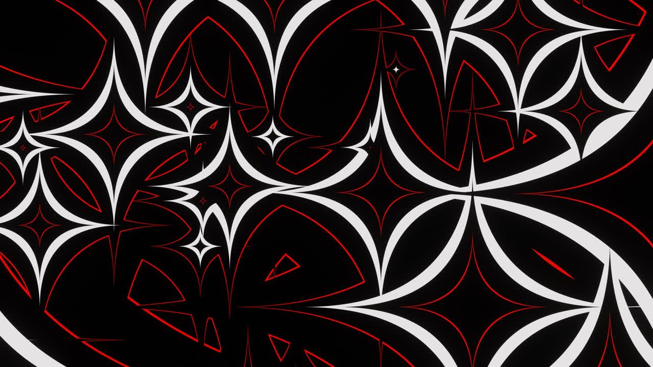 Red and White Abstract Mosaic Background