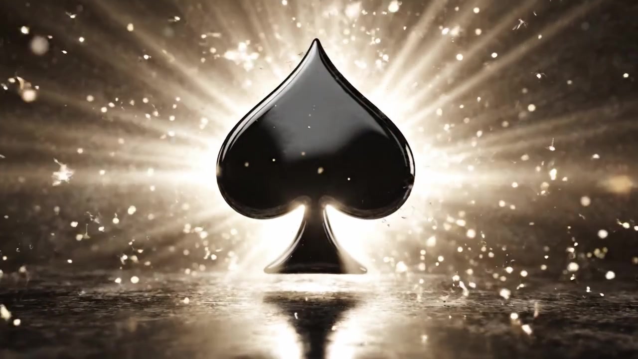 An Intriguing Journey from Darkness to Light: The Elegant Rise of a Black Spade Symbolizing Chance and Strategy in a Charmed Gaming World