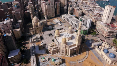 drone view revealing alexandria’s urban sprawl