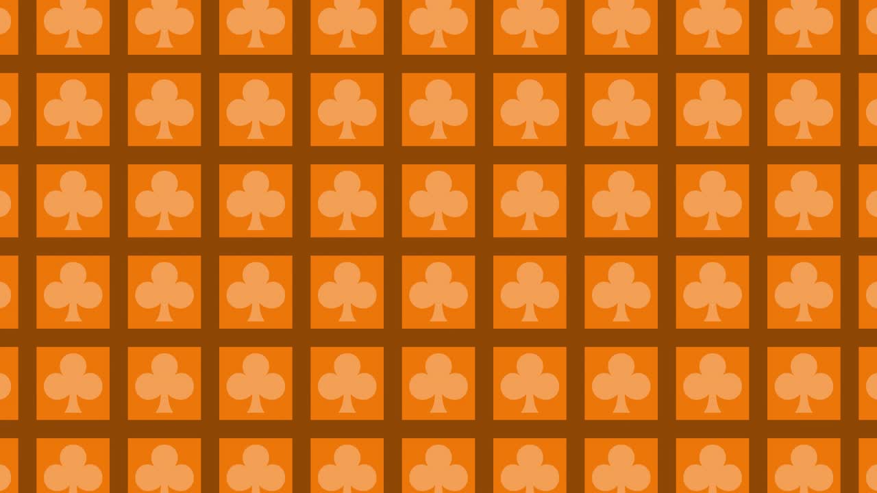 Orange Clubs Pattern