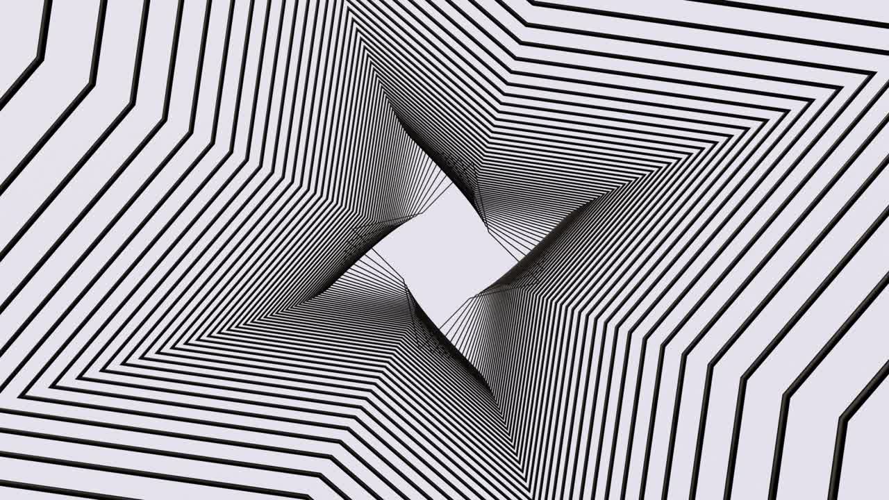 grupo de formas de estrellas negras. fondo blanco. animación abstracta, renderizado en 3d.