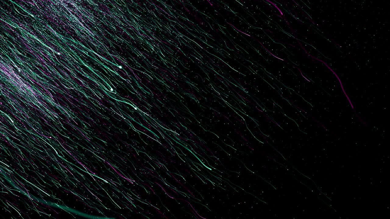 Particles green pink event game trailer titles cinematic concert stage background loop