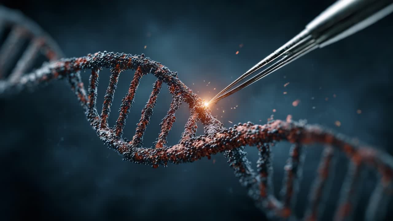 Precision Manipulation of DNA Helix Highlighting Genetic Engineering Techniques Using Advanced Scientific Instruments for Innovations in Biotechnology and Genetic Research
