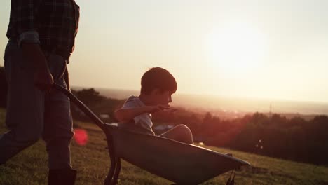 tracking video of the most wonderful holiday in the countryside