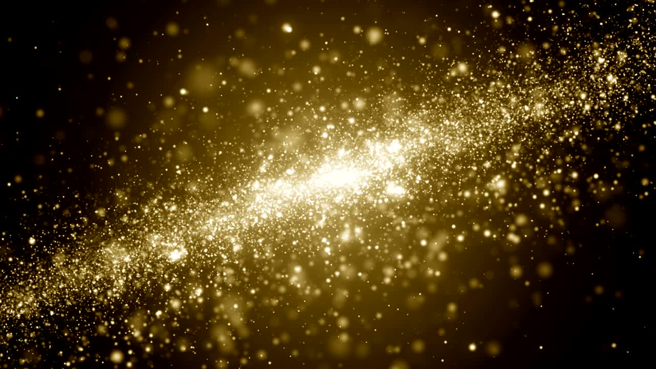 입자 금 반이는 보케상 먼지 추상적인 배경 루프