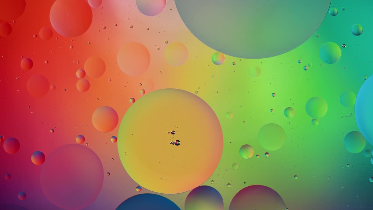 burbujas abstractas de colores