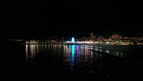 Drone-shot-flying-to-the-left-showing-Santa-Monica-Pier