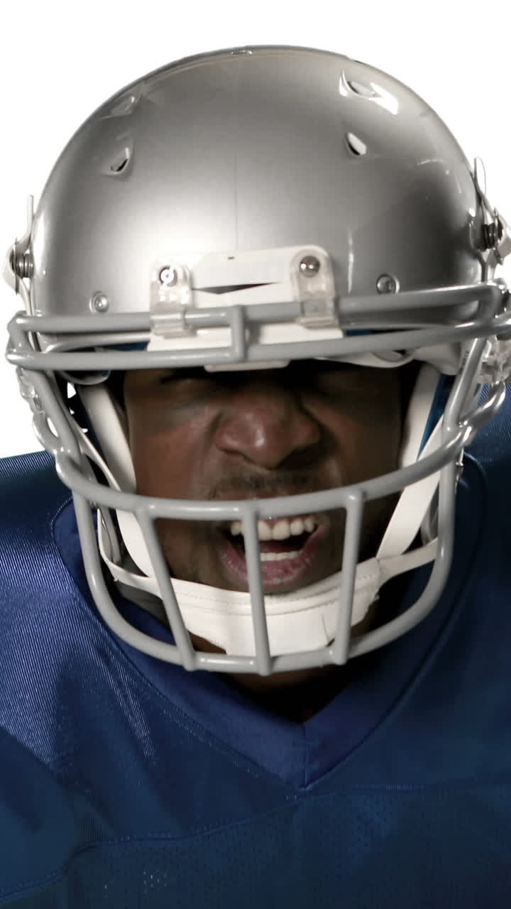 Giocatore di football americano in azione