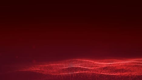 glowing lights on red background