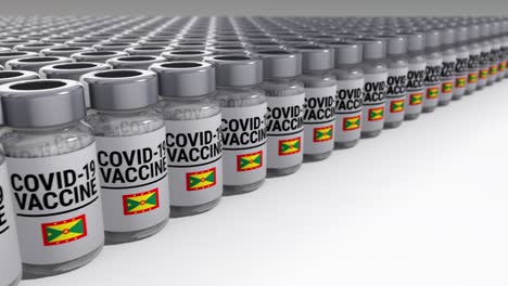 covid-19 vaccine bottles grenada