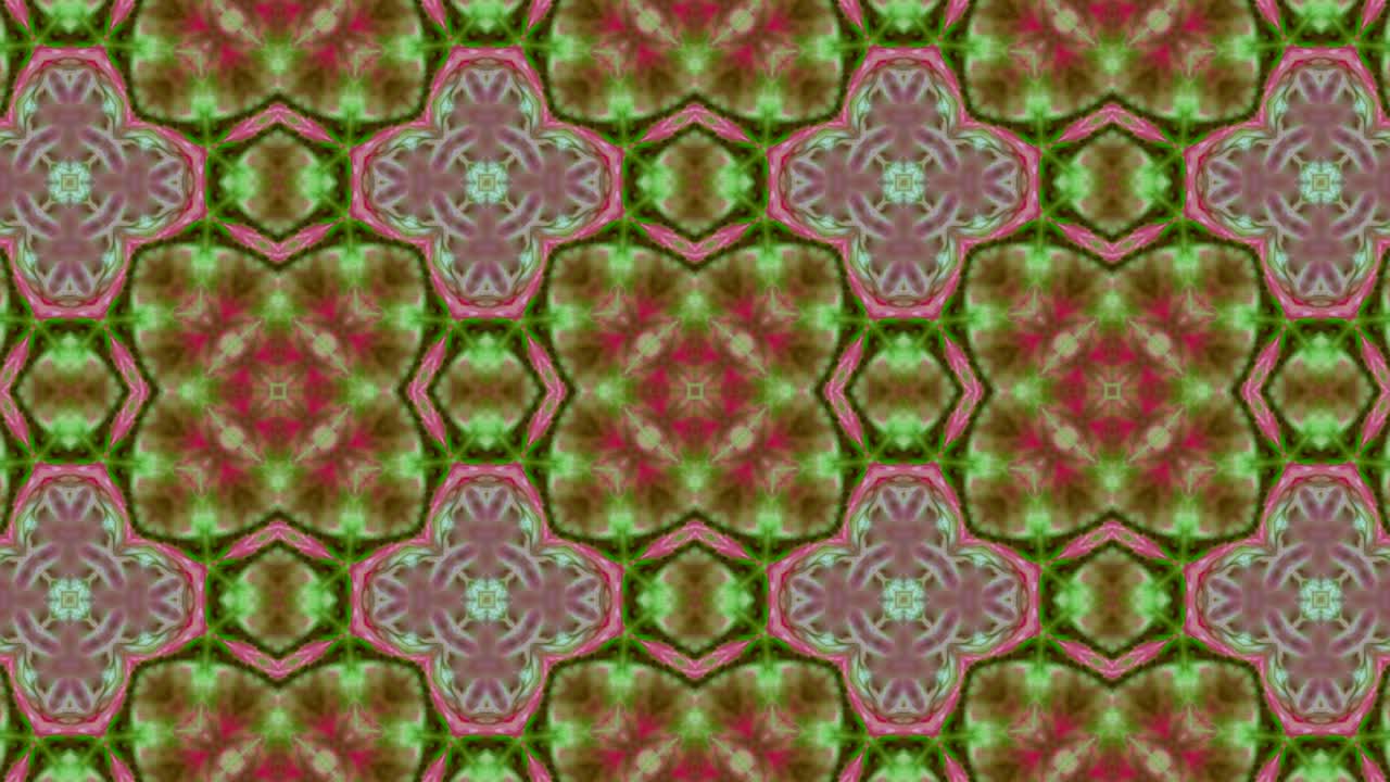 Astratto Pennello Inchiostro Concetto Fluido Motivo Simmetrico Ornamentale Decorativo Movimento Caleidoscopico Forme Geometriche di Cerchi e Stelle
