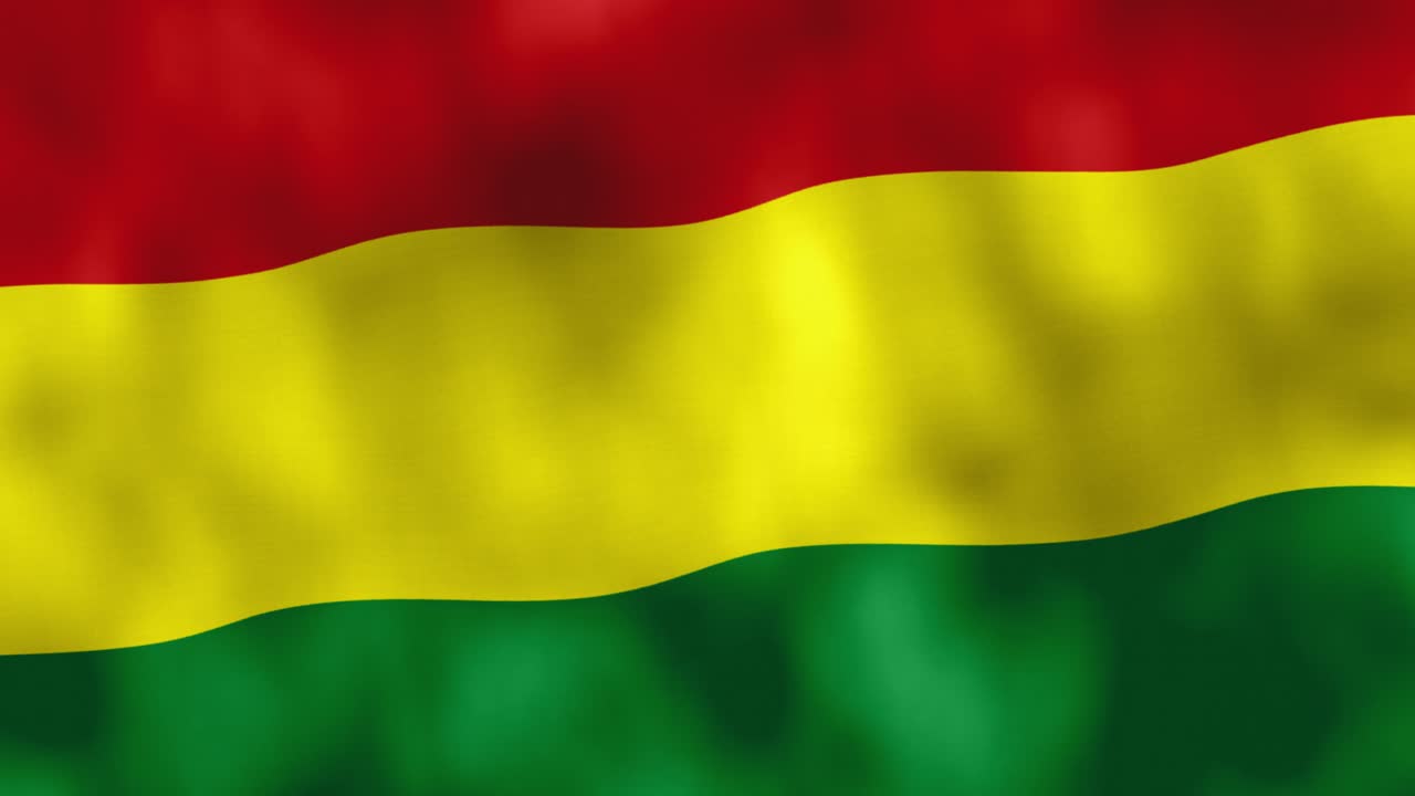 Bolivias nationsflagga symbol - Illustrerad rörelsegrafikdesign