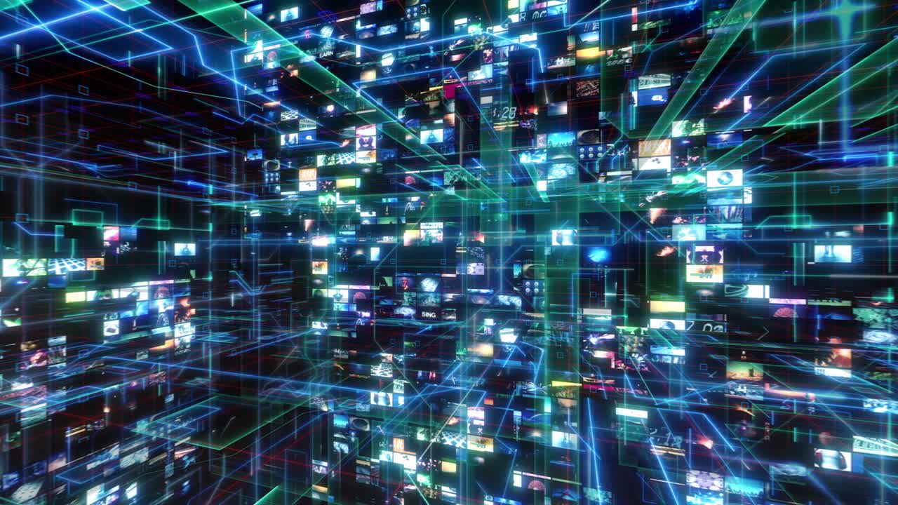 tecnología de interfaz de datos de computadora pantalla digital