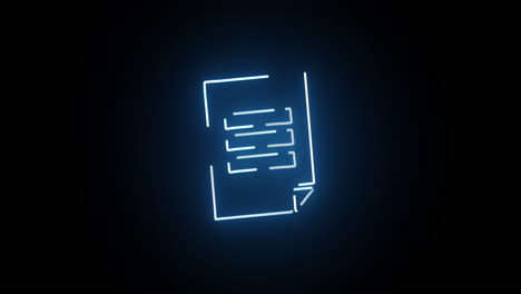 neon document icon