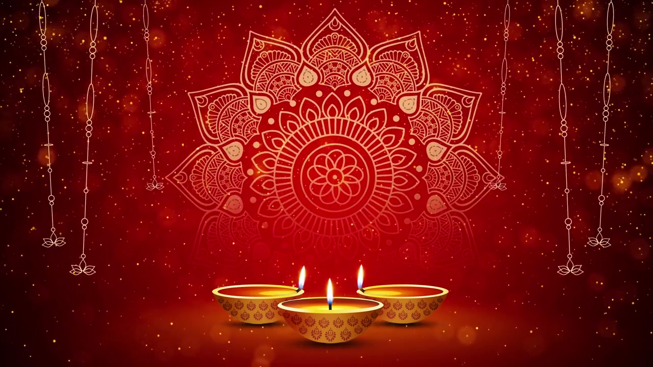 Biglietto di auguri di Buon Diwali del festival Diya con elegante e bella lampada a olio e elementi Diwali