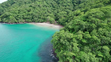 forward shot of playa penca beach in guanacaste, costa rica