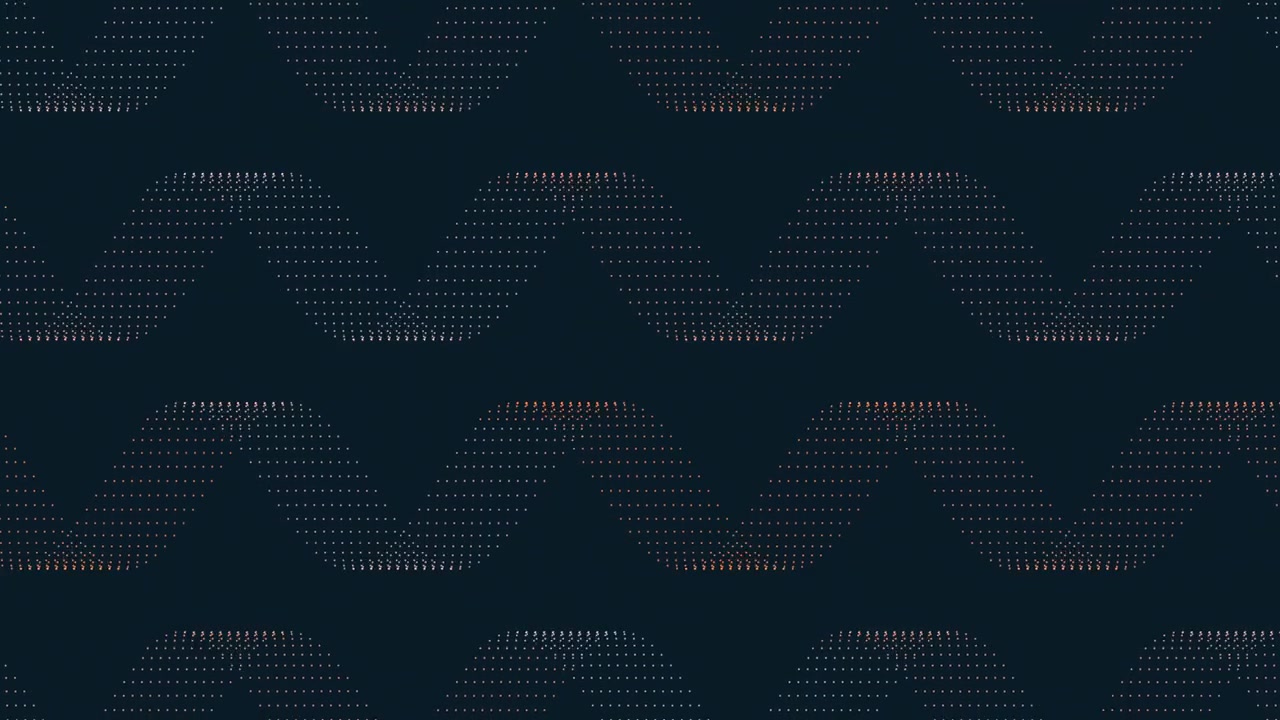 Dynamic wave pattern on dark background