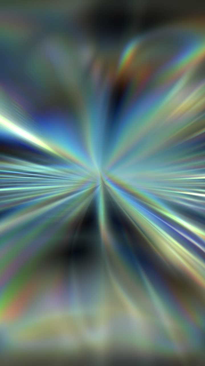 Vertical rainbow prism radial motion blur effect for dynamic social media content
