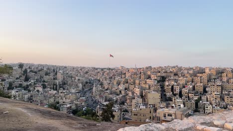 Vista-Aérea-De-La-Ciudadela-De-Ammán:-Hito-Icónico-De-Jordania-En-Ammán