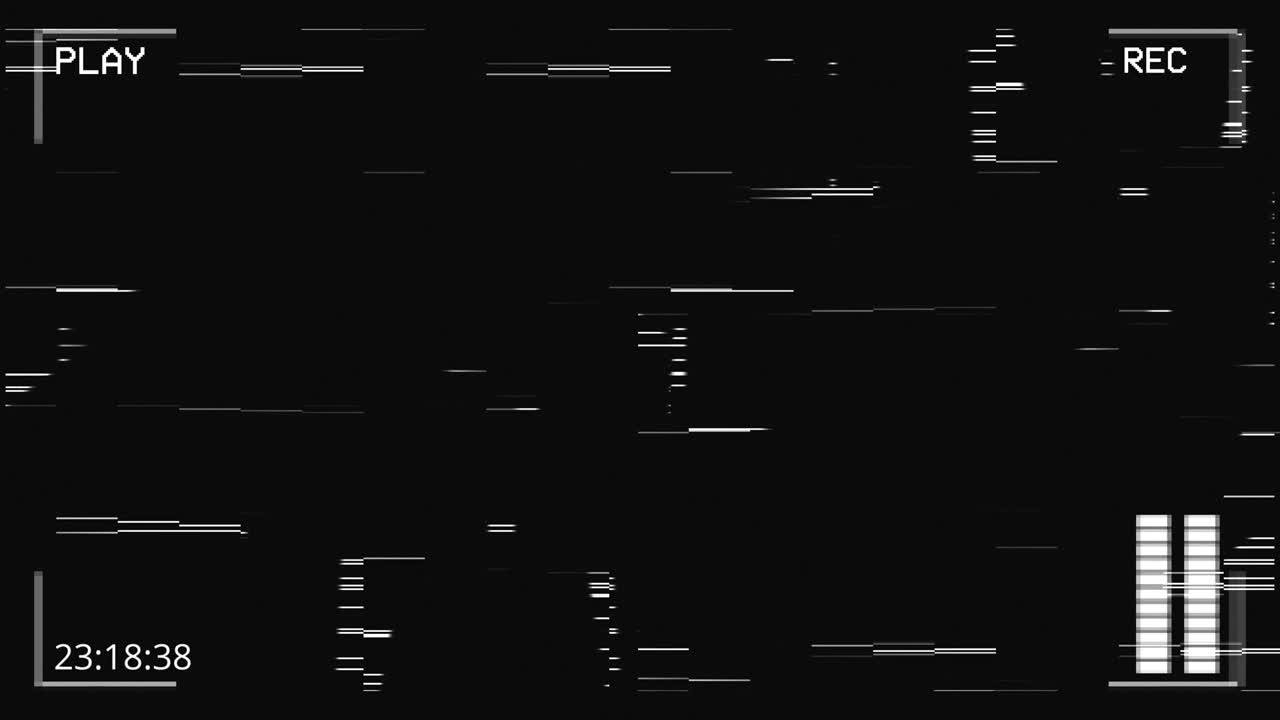 Glitch camera effect. Retro VHS background. Old video Loop Animation.