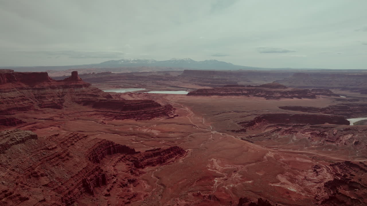 Red Rock Canyon Landscape Aerial View
