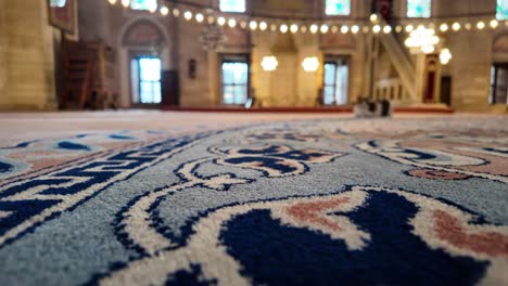 prayer rug in a mosque