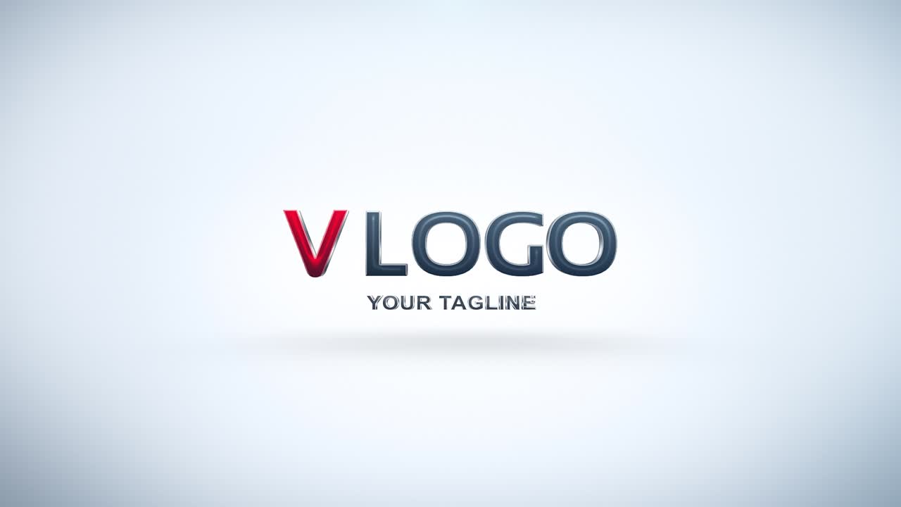 Animazione dinamica di particelle che rivela logo e slogan.