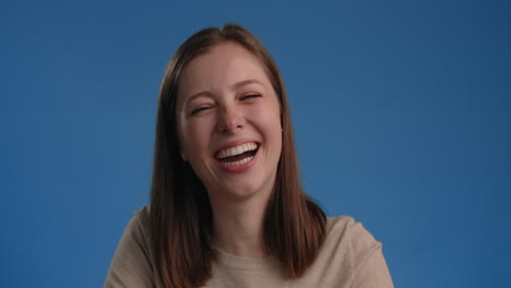 happy woman with different expressions