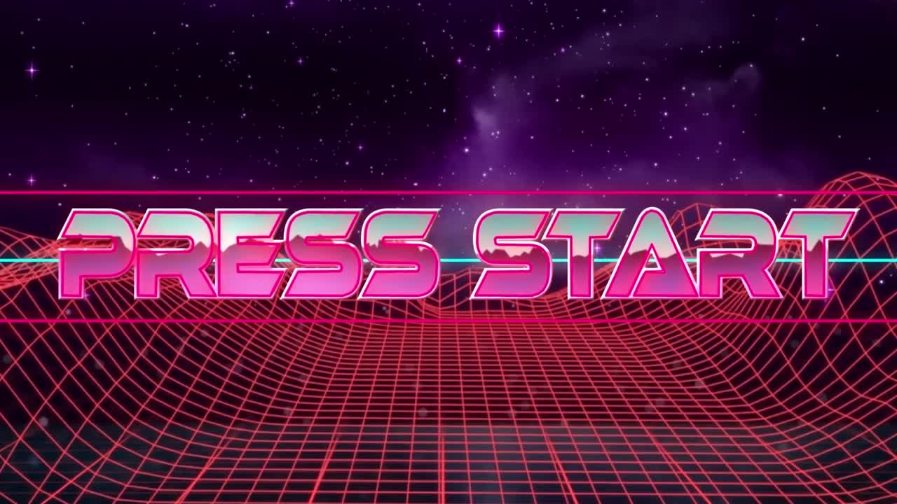 화려한 패턴 위에 인쇄 시작 텍스트의 비디오